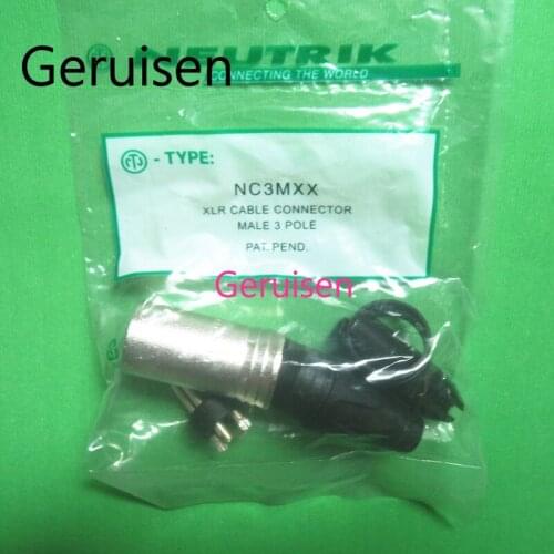 Original FOR NEUTRIK connector 80PCS/LOT 40PCS NC3MXX + 40PCS NC3FXX Male et femelle Un ensemble 3 Broches XLR Connecteur avec