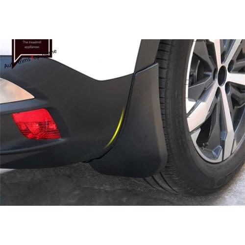 Yimaautotrims Front + Rear Mudguards Mud Flap Flaps Splash Guards Fender Cover Trim Fit For Peugeot 3008 3008GT 2017 - 2021