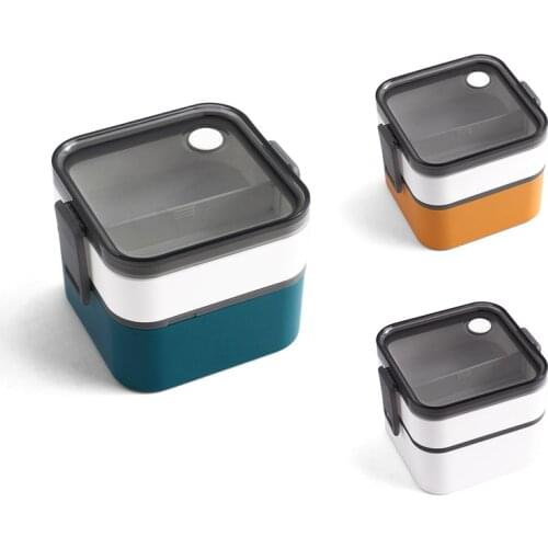 Simple Lunch Box Can Be Heated By Microwave Oven Separate Type Portable Bento Box Lunch Box Tableware Kitchen