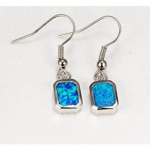 Earrings Blue Opal for Girl Women Fashion Jewelry ER351