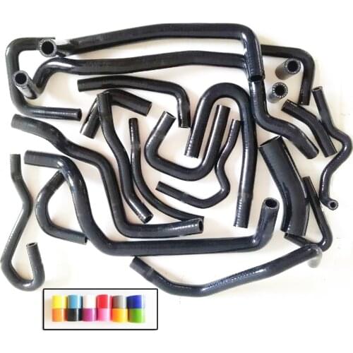 22 PCS silicone radiator hose for Nissan Silvia/180SX/200SX S13 CA18DET 89-94