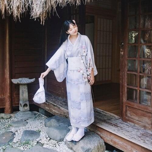 Traditional Japanese Clothes Dress Yukata Women Kimonos Costume Haori Obi Yukata Japanese Kimono Dress Japanese Cosplay FF2872