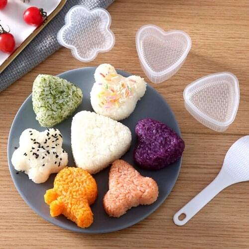 1PC DIY Sushi Mold Onigiri Rice Ball Food Press Triangular Sushi Maker Mold DIY Rice Ball Model Home Kitchen Bento Accessories