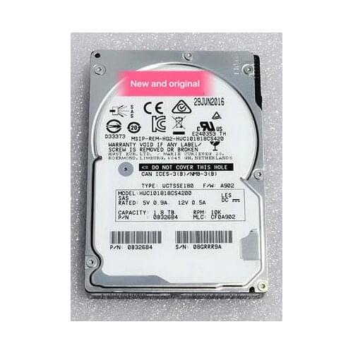 100%New In box 3 year warranty HUC101818CS4200 1.8TB 2.5inch 12Gb SAS Need more angles photos, please contact me