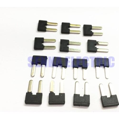 500PCS 2P Short Circuiter with Insulated Edge Terminal Strip Circuit Chip Wiring Connecting Bar