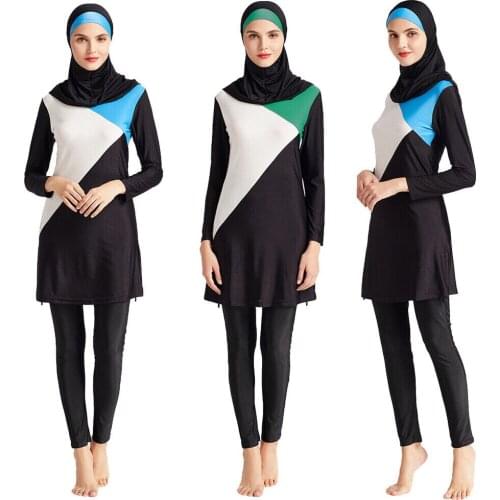 6XL Muslim Swimsuit Plus Size Islam Swimwear Women Full Cover Hijab Bathing Suit Modest Swim Swimming Clothing Burkini Beachwear