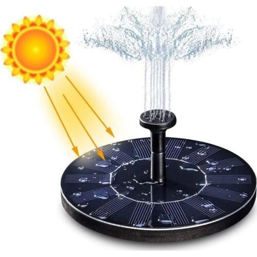 Hot Newest Water Floating Solar Power Fountain Panel Kit Water Pump For Pool Pond Garden Solar sprinkler Garden Decoration