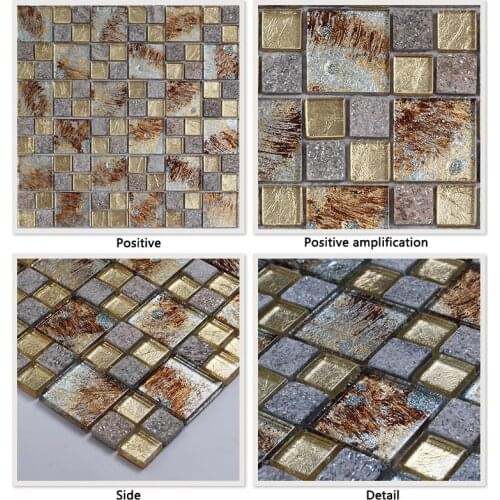 Artist wall glass mosaic free style