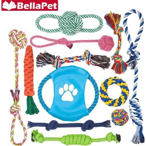 Interactive Rope Dog Toys for Large Small Dogs Cotton Chew Toys for Dog Pet Product Chew Dog Toy for Aggressive Chewers