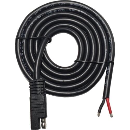 JKM SAE Scooter Connect Wire 2 Pin 14 AWG Quick Connect Disconnect Plug 1.3M For Lawn Motor, RV, Yacht, Radio, Fish Detector