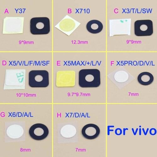 Quality Back Rear Camera Lens Glass Cover with Adhesive Sticker For vivo Y37 X710 X3T X5L X5MAX X5PRO X6 X7 Replacement Parts