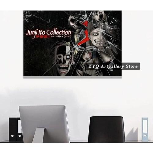 Horror Manga Junji Ito Collection Anime Canvas Poster Bedroom Decor Sports Landscape Office Room Decor Gift Modular Canvas Pictu