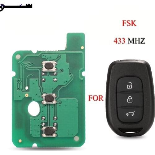 Kutery Remote Car Key Circuit board For Renault Sandero Dacia Logan 3 Buttons 433MHZ PCF7961M Chip