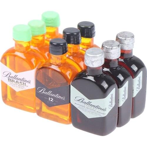 3pcs 1:12 Mini Simulation Water Bottle Resin Bottle for Doll House Miniature Kids Gift Toys Home Decoration Accessories