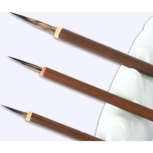 Calligraphy Brushes Set Mouse Whisker Calligraphy Brush 6pcs Calligraphy Writing Chinese Meticulous Painting Fine Line Brush Pen