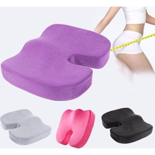 Travel Coccyx Seat Cushion Memory Foam U-Shaped Pillow For Chair Cushion Pad Car Office Hip Support Massage Orthopedic Pillow