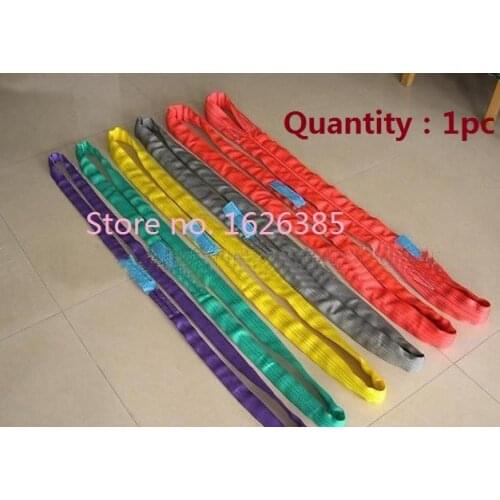 4TX1M---4M 6:1 High tensile endless soft round sling industrial grade lifting sling polyester fiber strap tree glass shipping