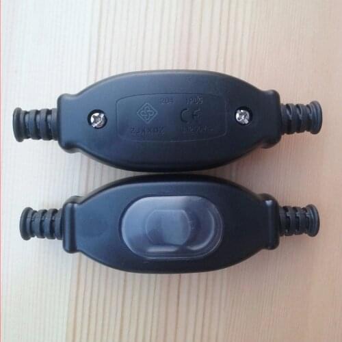 100pcs Cord 204 Inline Waterproof Push Button Lamp Light Line Switch for Lighting Electrical Apparatus and Transformers IP65