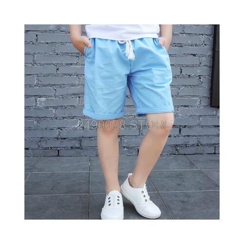 Boys Girls Summer Sports Shorts Preppy Style Short Pants Teenager Casual School Uniforms for 2-16 Years Old Children Clothes