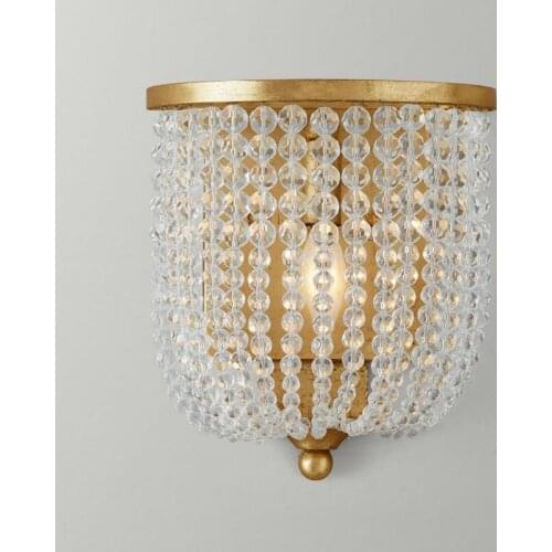 Led crystal wall lamp Wall lights luminaria home lighting living room modern WALL light lampshade for bathroom