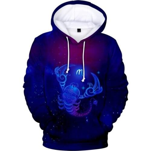 New Peculiar 12 Zodiac Signs Hoodies Sweatshirts Aries Taurus Gemini Cancer 12 Constellation Fashion Clothes Men/Women Pullovers