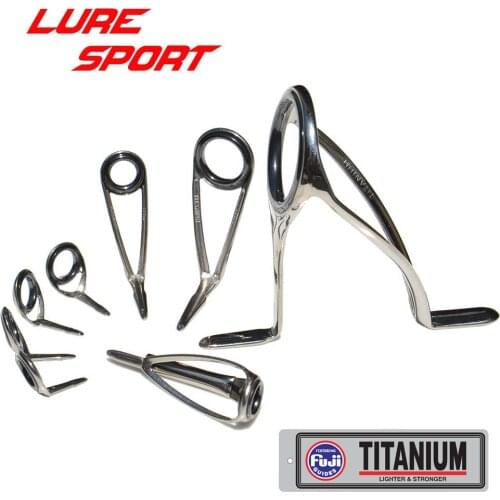 Japan FUJI Titannium Frame SIC ring 8pcs guide Set T-MNST T-KTSG T-KLSG-H T-RVSG Rod Building component Repair DIY Accessory