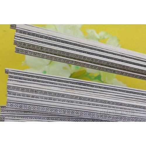 Yinfente 25x Guitar Binding Inlay Body Project Purfling Strip Guitar parts Solid wood inlay 640 x 5.5 x 1.0mm #30-61