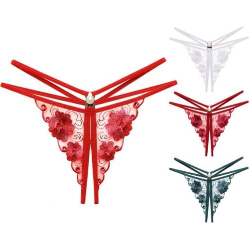 HOT SALES!!!New Arrival Panties Hollow Design Breathable Mesh Sexy Lace Thong for Women