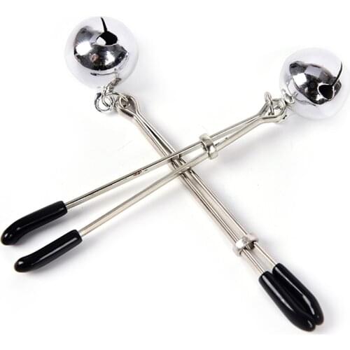1 Pair Couples Nipple Clamps With Jewelry Breast Labia Clips Clit Clamp Adjustable Erotic Product For Body Jewelry Accessories