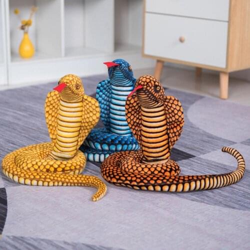 1pcs Simulation Snake Plush Toys Dolls Soft Animal Stuffed Toy For Kids Children Funny Birthday Gift