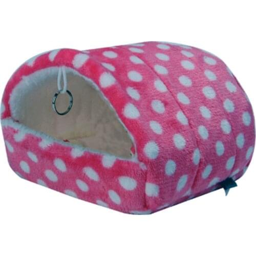 2020 Small Pet Hamster Cage Warm Tunnel Hammock Hanging Bed Ferret Rat Hamster Bird Squirrel Cave Hut Cage Hamster Accessories