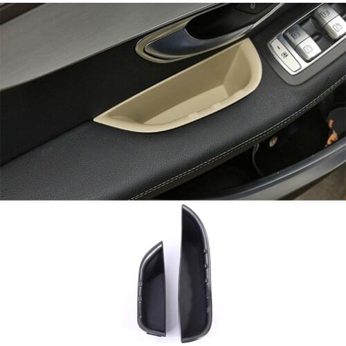 ABS Car Front Door Handle Storage Box Tray for Mercedes Benz C-Class W205 GLC Class X253 2015-2018 LHD Car Interior Accessories