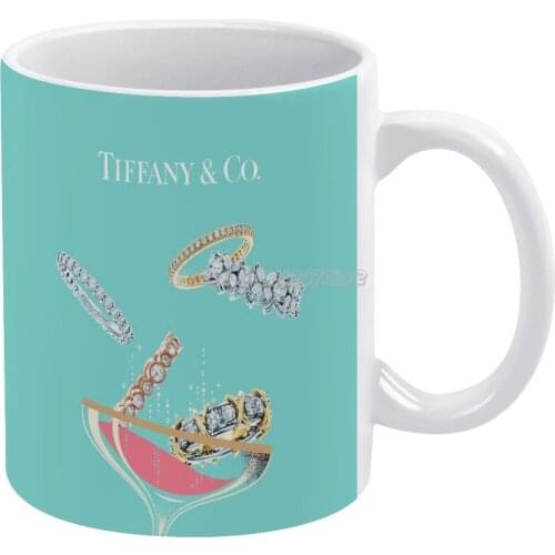 Shiny Golden And Blue Coffee Mugs 330ml Creative Travel Mug and Cup Office Drinkware Mugs Tazza Usa Jewelry Luxury Co Blue Love