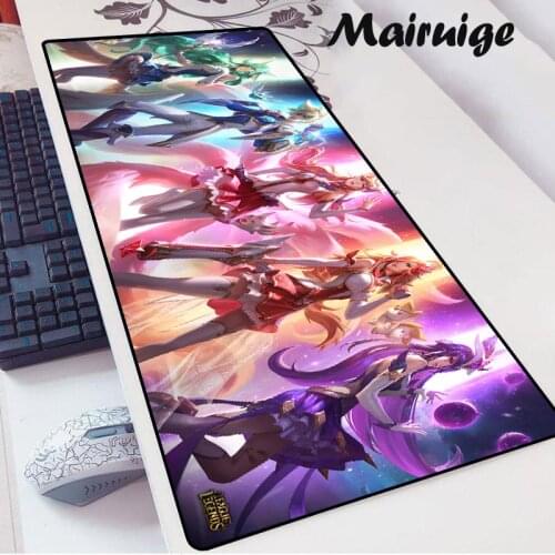 Gamer Large Mouse Pad Hot Sale League of Legends Gaming Accessories Computer Mousepad Anime XXL Kawaii PC Keyboard LOL Desk Mat