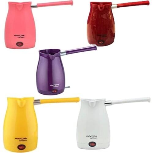 Awox Color Mini Portable Electric Coffee Maker, 5 Cup Capacity Coffee Maker Turkey Pot of Boiled Milk Coffee Kettle Gift