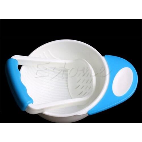 Baby Food Dishes Grinding Bowl Children Handmade Grinding Supplement Mill E06F