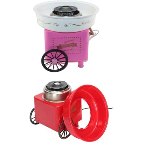 Retro Carriage Cotton Candy Machine Fashion Mini Candy Floss Maker Home Use Countertop Electric Nostalgia Candy Machine Kit