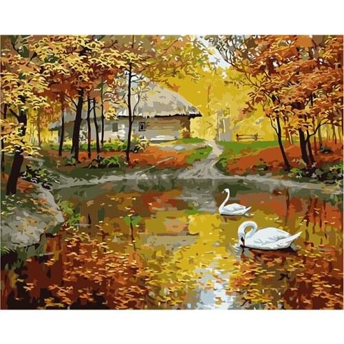 Digital painting oil painting kit, home decorations and gifts overseas warehouse delivery 15 days to arrive in your hand