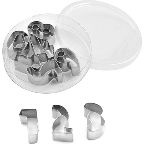 Numbers Cookie Cutter Set - 9 Piece - Biscuit / Fondant / Pastry / Bread Cutter - Stainless Steel