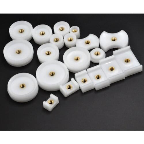 20PCS/Lot Assort Size Nylon Watch Press Dies Kit Watch Crystal Glass Watch Case Back Closer Setting Tools Round Rectangular Dies