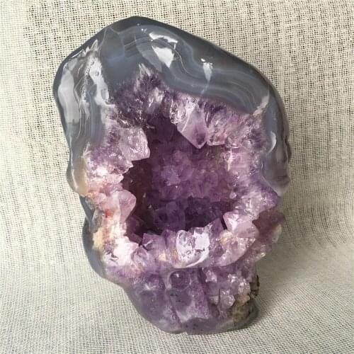 Natural amethyst Agate geode cranium quartz crystal for sale Stones and crystals home decoration decorative crystal skulls