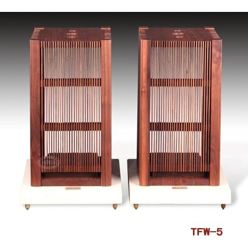 S-003 TFW-5 Black walnut solid wood speaker stand speaker stand speaker stand bookshelf box stand
