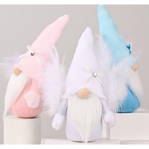 Holiday Gnome Handmade Angel Swedish Tomte Christmas Elf Decoration Ornaments Thanksgiving Day Gifts Farmhouse Kitchen Decor