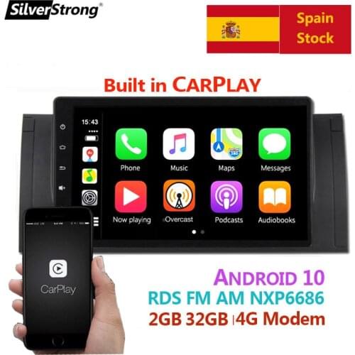 Android 10,DSP,E53 X5 DVD Android,For BMW/E39/X5/E53,4G Wifi,RDS,FM/AM,Stereo System,Optional CarPlay