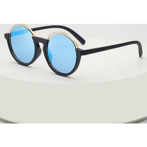 Dazzling color circular metal toad mirror women sunglasses sunglasses oversized sunglasses vintage retro sunglasses