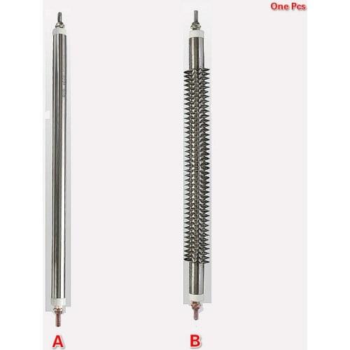 Smooth / Finned Tubular Heater Air Dry Heating Pipe 220V for Load Bank Oven Dryer Heating Element Parts Straight Type 500/600mm