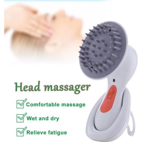 Waterproof Electric Scalp Massager Head Hair Care Shampoo Comb Brush Vibrating