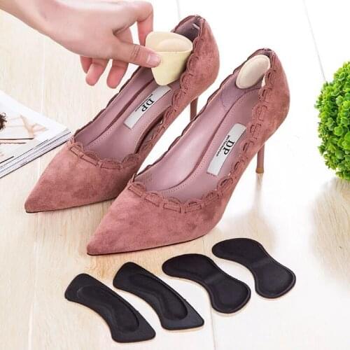 1pair Heel Pads High Quality Sponge Invisible Back Soft for Women High Heel Shoes Grip Adhesive Liner Cushion Insert Pads Insole
