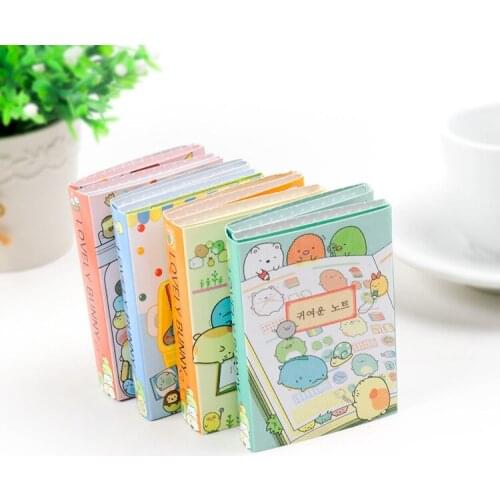 12packs/2880pages Cute Stationery 6 Folding Memo Pad Sticker Notes Kawaii Sticker Sheets Office Decoration Cartoon To Do List
