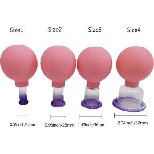 Anti Cellulite Suction Glass Cupping Set Facial Body Rejuve Vacuum Cupping Cups Meridian Acupuncture Chinese Medical Therapy Jar